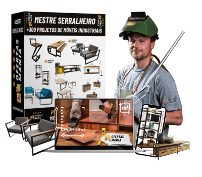 Prévia da biblioteca de projetos industriais no tablet — tela inicial com grid de projetos