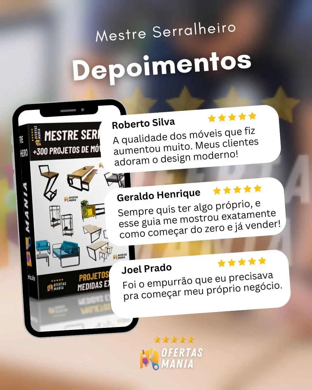 Depoimentos de clientes — Roberto Silva, Geraldo Henrique e Joel Prado